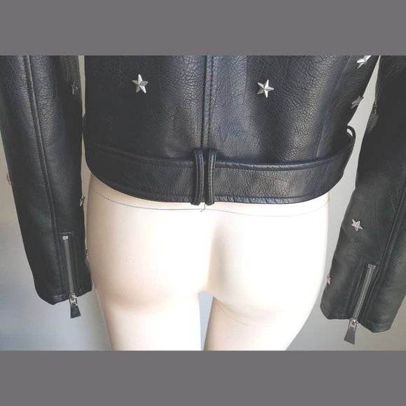 Romeo & Juliet Couture Faux Leather Moto Jacket - Picture 13 of 14
